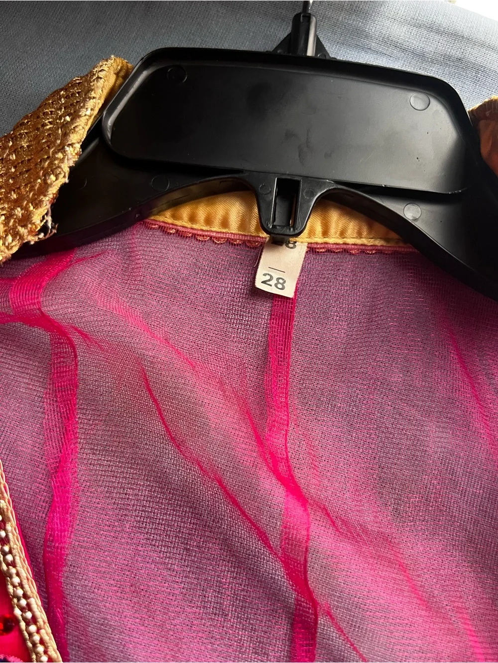 Stunning Fuchsia & Gold Traditional 3-Piece Lehenga Suit